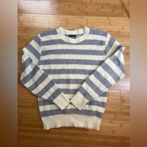 Vintage PulloverDimension By Milford Womens cream &grey|USA Made Crewneck|Size:M